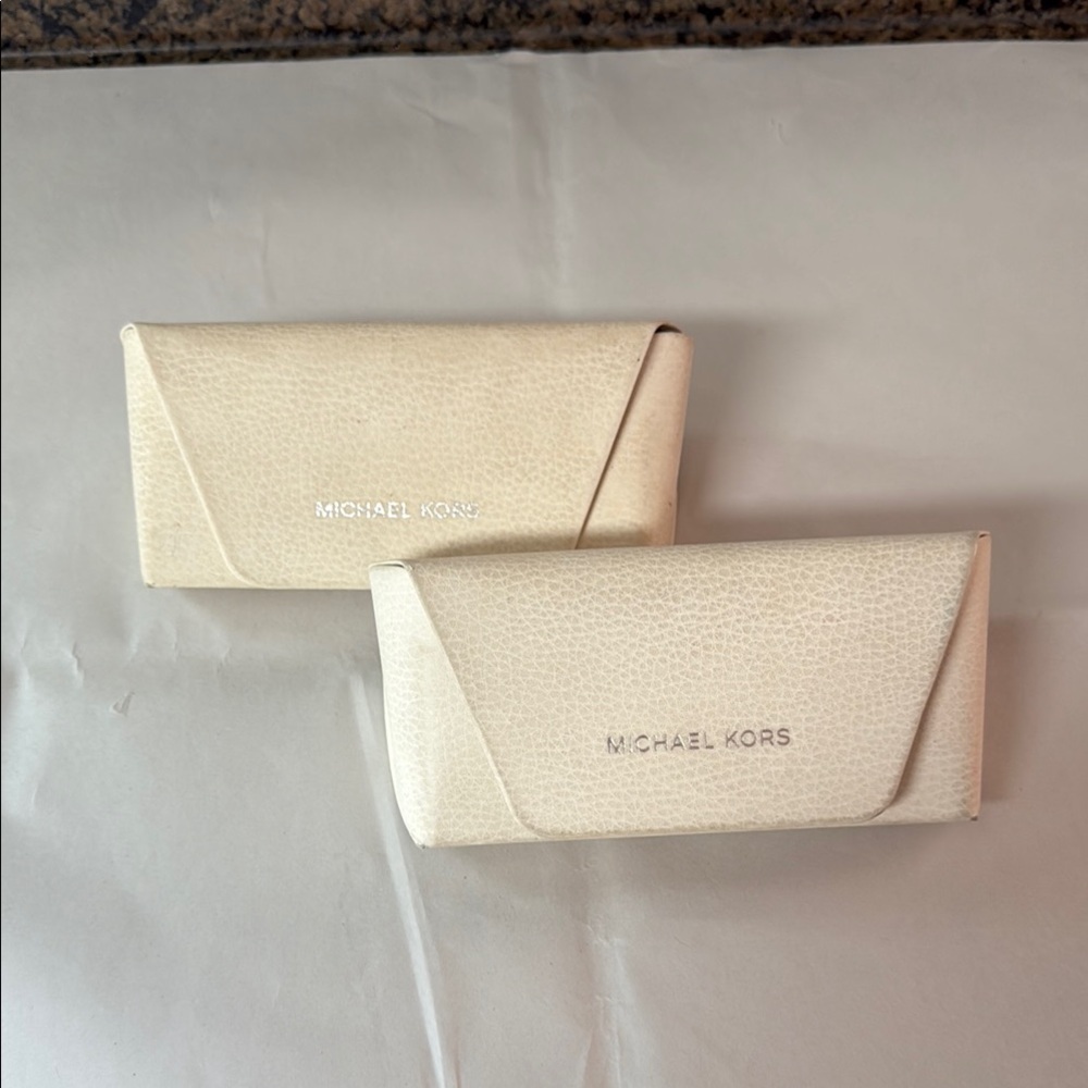 Michael Kors Ivory Eyewear Cases